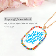 Charger l&#39;image dans la galerie, SS1401005 Collier personnalisé de diamants colorés en or rose
