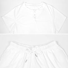 Charger l&#39;image dans la galerie, Ensemble de Pyjama court chemise de nuit courte pour femme UTZ personnalisé avec prénom photo logo (impression d’image unique)
