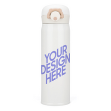 Charger l&#39;image dans la galerie, Bouteille d&#39;eau Chaude thermos / d&#39;isolation en Acier Inoxydable (350ml) personnalisée avec photo logo motif texte
