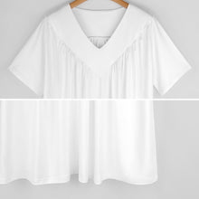 Charger l&#39;image dans la galerie, Impression d’image unique T-shirt à manches courtes à col en V pour femmes BDT personnalisé avec photo logo texte motif
