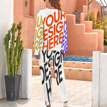 Charger l&#39;image dans la galerie, Pull / sweat ensemble classique pour femme CT20 Personnalisé avec photo et texte (Conception d&#39;images multiples)
