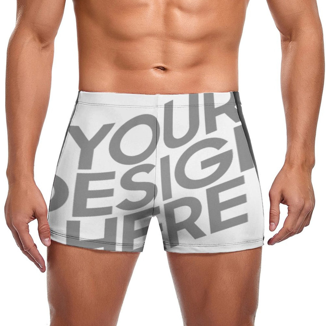 Boxer de bain / Caleçon de bain / Slip de bain homme DN003 personnalisé avec photo texte logo motif (conception multi-images)