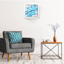 Charger l&#39;image dans la galerie, Horloge carrée en plastique personnalisé avec photo logo texte motif
