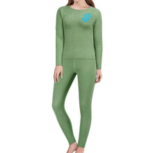 Charger l&#39;image dans la galerie, Sous-vêtement thermique femme sous-vêtement fonctionnel ensemble BR001 shirt pantalon personnalisé avec photo texte prénom
