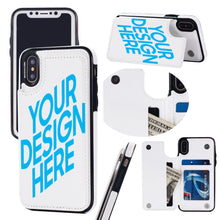 Charger l&#39;image dans la galerie, Coque/Housse en cuir de portable Etui Portefeuille à Rabat 3C0705068 iPhone X/XS  impression personnalisé avec image logo motif texte
