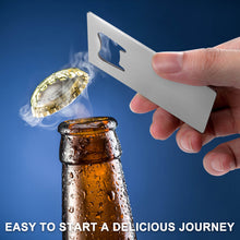 Charger l&#39;image dans la galerie, Ouvre bouteille bière en acier inoxydable personnalisé avec photo motif texte logo
