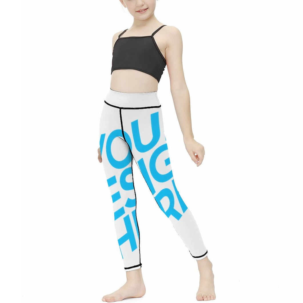 Pantalon de yoga pour enfants NT09 personnalisez le design avec vos photos/images ou texte