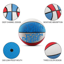 Charger l&#39;image dans la galerie, Impression d’image unique Basketball en cuir JJ0526003 sport personnalisée avec logo photo motif texte
