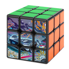 Charger l&#39;image dans la galerie, Cube magique anti stresse 3x3 personnalisé avec photo logo motif texte (impression recto)
