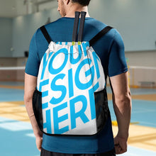Charger l&#39;image dans la galerie, Sac de sport sac à dos de voyage avec cordon de serrage pour le sport (séparation humide et sec) personnalisé avec photo motif texte
