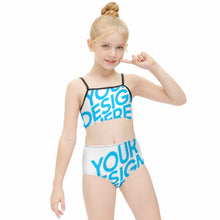 Charger l&#39;image dans la galerie, Maillot de bain deux pièces fille 6-12 ans NT009 personnalisé avec photo motif logo texte
