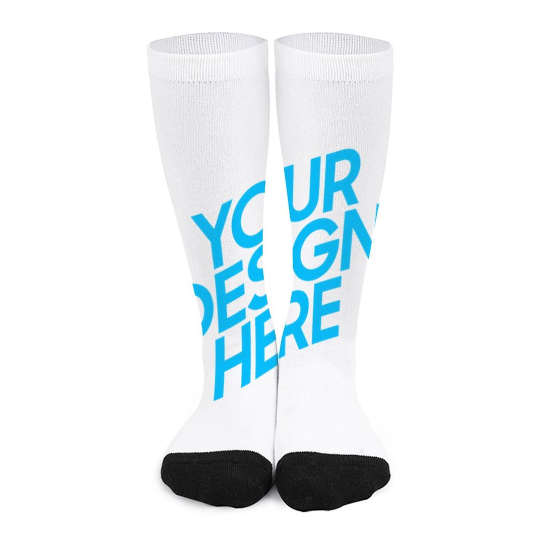 Chaussettes longues hautes originales femme homme personnalisées avec photo motif texte