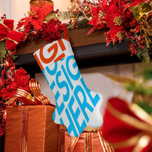 Charger l&#39;image dans la galerie, Cadeau de décoration de Noël Chaussette de Noël personnalisé avec photo motif texte
