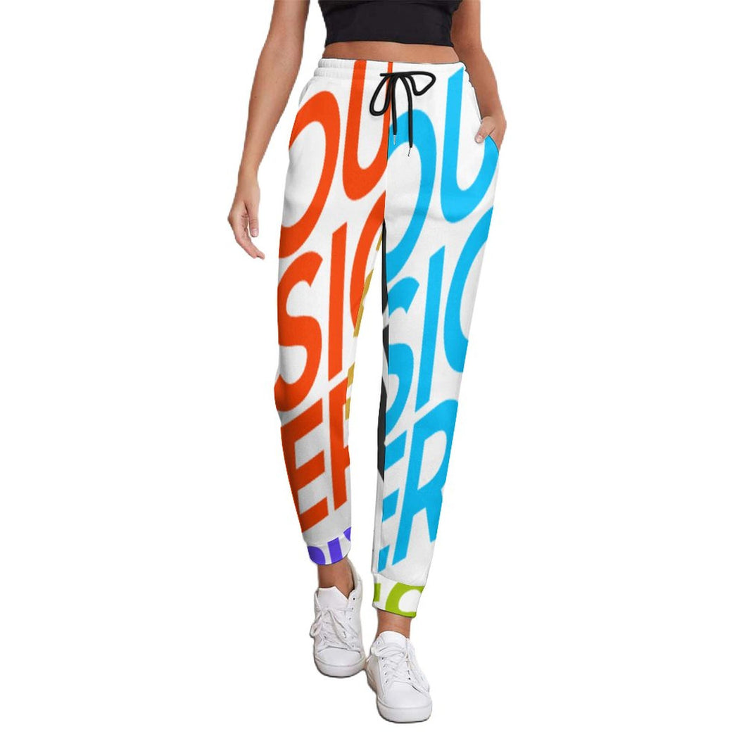 Pantalon de jogging survêtement femme chic personnalisé avec photo logo motif texte (impression multi-images)