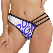 Charger l&#39;image dans la galerie, Slip lingerie sexy femme string SDS2005 personnalisé avec photo motif texte
