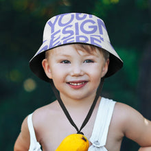 Charger l&#39;image dans la galerie, Chapeau de pêcheur avec jugulaire réglable pour garçons filles personnalisée avec photo texte motif logo
