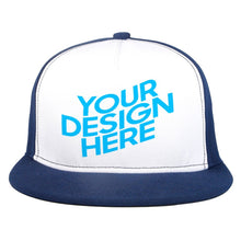 Charger l&#39;image dans la galerie, Casquette de baseball en caoutchouc plate réglable FS0809002 Personnalisé
