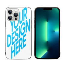 Charger l&#39;image dans la galerie, Coque de téléphone en verre trempé Apple iPhone 13 series impression personnalisé avec logo photo motif texte
