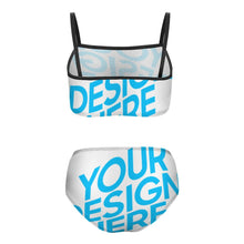 Charger l&#39;image dans la galerie, Maillot de bain deux pièces fille 6-12 ans NT009 personnalisé avec photo motif logo texte

