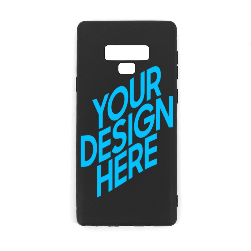 Étui pour téléphone portable coque TPU noir pour Samsung Note 9 personnalisée avec photo