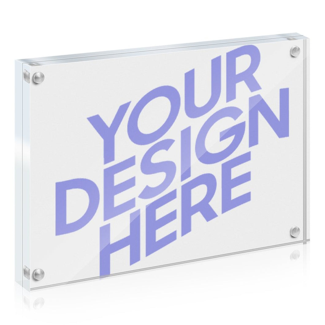 Cadre Photo Magnétique Acrylique Cadre Transparent Double Face GY0903955 personnalisé avec photo logo texte motif