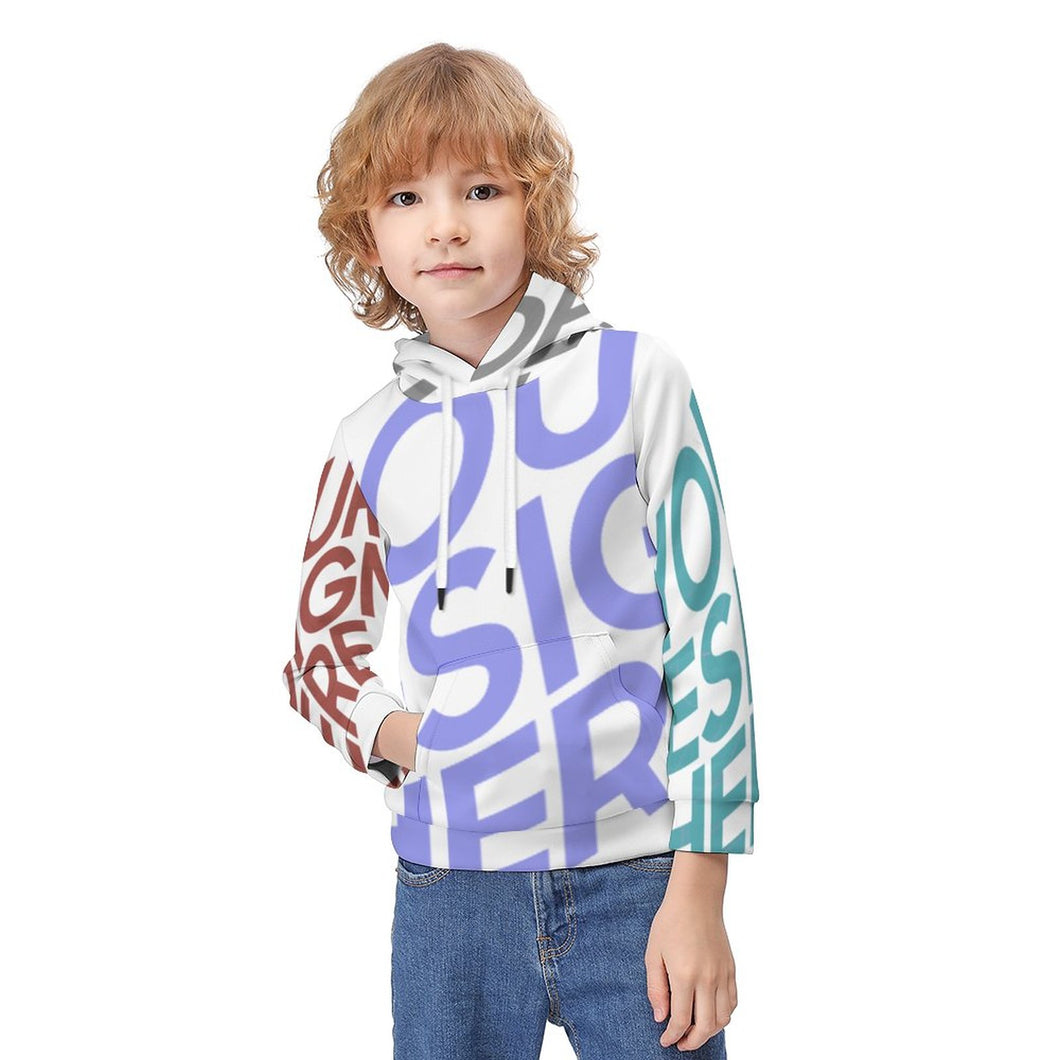 Hoodie imprimé / Sweat à capuche pour enfants personnalisé avec photo texte logo (impression des multi-images)