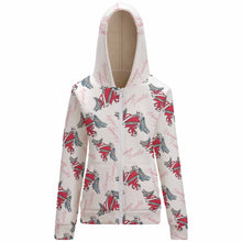 Charger l&#39;image dans la galerie, Impression des multi-images Sweat à Capuche en Peluche zippé Grande taille Femme BH1 personnalisé avec photo texte logo motif
