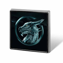 Charger l&#39;image dans la galerie, Badges de forme carrée en métal personnalisés avec photos texte logo
