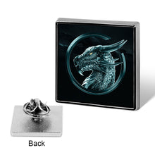 Charger l&#39;image dans la galerie, Badges de forme carrée en métal personnalisés avec photos texte logo
