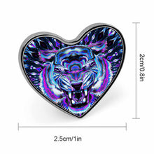 Charger l&#39;image dans la galerie, Badges en forme de coeur personnalisés avec photos motif texte

