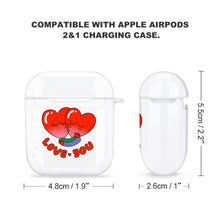 Charger l&#39;image dans la galerie, Étui Coque Apple AirPods 1 2 Transparent personnalisé avec motif photo logo texte
