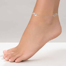 Charger l&#39;image dans la galerie, Bracelet de cheville Infini Multiple S0032 gravé personnalisé avec texte prénom
