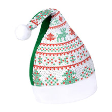 Charger l&#39;image dans la galerie, Chapeau de Noël/ Bonnet de Père Noël à Paillettes impression personnalisé avec motif photo logo texte
