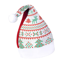 Charger l&#39;image dans la galerie, Chapeau de Noël/ Bonnet de Père Noël à Paillettes impression personnalisé avec motif photo logo texte
