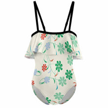 Charger l&#39;image dans la galerie, Maillot de bain épaule nue enfant fille NT045 personnalisé avec photo motif logo texte
