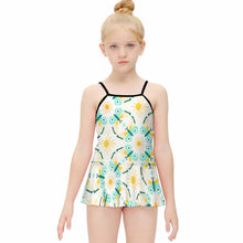 Charger l&#39;image dans la galerie, Maillot de bain tankini fille à volants NT024 design et personnalisé avec votre photo ou texte
