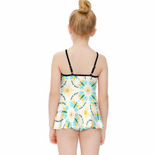 Charger l&#39;image dans la galerie, Maillot de bain tankini fille à volants NT024 design et personnalisé avec votre photo ou texte
