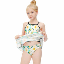 Charger l&#39;image dans la galerie, Maillot de bain tankini fille à volants NT024 design et personnalisé avec votre photo ou texte
