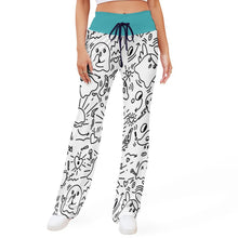 Charger l&#39;image dans la galerie, Pantalon de Yoga avec lacets décontracté Femme XP personnalisé avec photo image logo texte motif (impression des multi-images)
