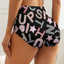 Charger l&#39;image dans la galerie, Culotte Slip Taille Haute Femme NZ052 Personnalisée Avec Photo Texte Motif Logo (Impression Complète Multi-Images)
