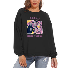 Charger l&#39;image dans la galerie, Sweat pull ample femme col rond manches bulles femmes D-61 Personnalisé
