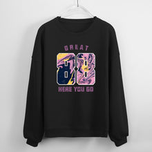 Charger l&#39;image dans la galerie, Sweat pull ample femme col rond manches bulles femmes D-61 Personnalisé
