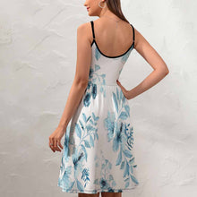 Charger l&#39;image dans la galerie, Robe décolleté en V à volants design et personnalisée avec photo motif texte (impression d&#39;image unique)
