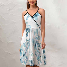Charger l&#39;image dans la galerie, Robe décolleté en V à volants design et personnalisée avec photo motif texte (impression d&#39;image unique)
