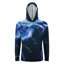 Charger l&#39;image dans la galerie, Sweat à capuche à manches longues protection solaire homme personnalisé avec photo prénom texte
