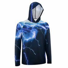 Charger l&#39;image dans la galerie, Sweat à capuche à manches longues protection solaire homme personnalisé avec photo prénom texte
