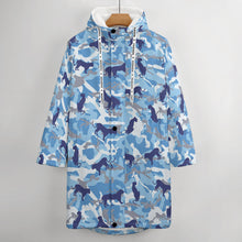 Charger l&#39;image dans la galerie, Impression d&#39;image unique trench-coat long zippé grande taille homme A677 personnalisé avec photo logo motif texte
