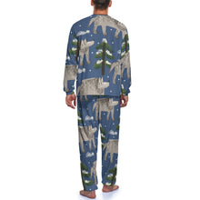 Charger l&#39;image dans la galerie, Pyjama / chemise de nuit homme JJ1201 Personnalisé avec prénom photo logo texte (conception d&#39;image unique)
