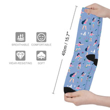 Charger l&#39;image dans la galerie, Chaussettes longues hautes originales femme homme personnalisées avec photo motif texte
