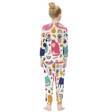 Charger l&#39;image dans la galerie, Pyjamas À Manches Longues Ensemble Fille Mignonne Chic JJ1203 impression personnalisés avec photo motif logo texte
